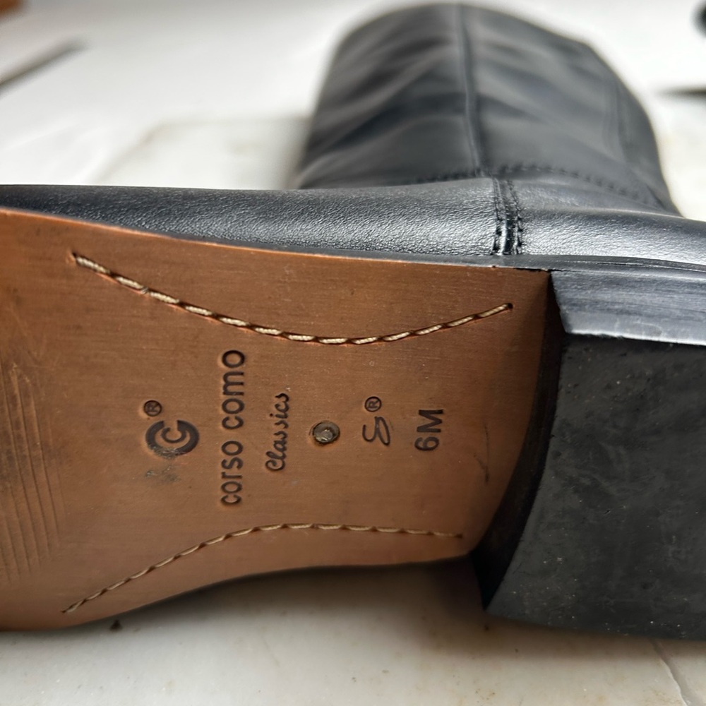Corso Como Black Leather Boots - Picture 5 of 12